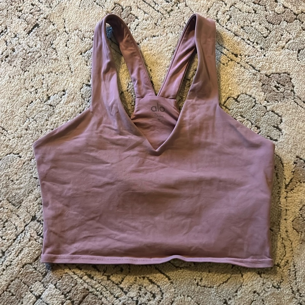 ALO Yoga Mauve Sports Bra